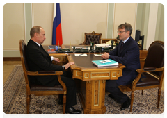 Prime Minister Vladimir Putin held a working meeting with Sberbank CEO German Gref|5 december, 2009|17:32