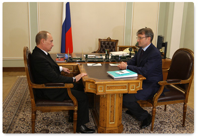 Prime Minister Vladimir Putin held a working meeting with Sberbank CEO German Gref