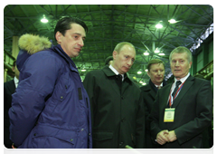 Prime Minister Vladimir Putin visited the Uralvagonzavod research and production company in Nizhny Tagil, which manufactures the next generation of Russian tanks|8 december, 2009|14:19