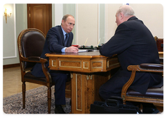 Vladimir Putin meeting with Sverdlovsk Governor Eduard Rossel|10 february, 2009|16:00