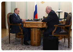 Vladimir Putin meeting with Sverdlovsk Governor Eduard Rossel|10 february, 2009|16:00