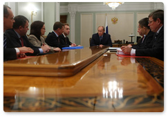 Prime Minister Vladimir Putin chaired a meeting on economic issues