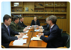 Vladimir Putin visiting Russia’s MiG Aircraft Corporation to talk with its top managers|11 february, 2009|16:00