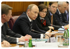 Vladimir Putin holding a meeting of the Council of Chief Designers|11 february, 2009|16:00