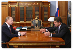 Prime Minister Vladimir Putin held a meeting with Deputy Prime Minister Dmitry Kozak