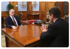 Prime Minister Vladimir Putin held a meeting with Deputy Prime Minister Dmitry Kozak|17 february, 2009|11:00