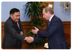 Prime Minister Vladimir Putin meeting with the Head of the Government of the Republic of Tuva, Sholban Kara-ool|19 february, 2009|14:00