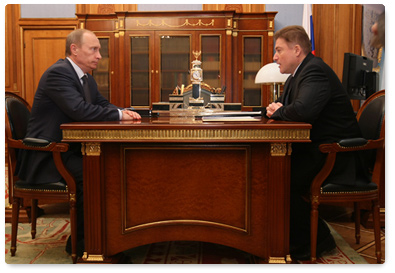 Prime Minister Vladimir Putin met with Governor of Kaliningrad Region Georgy Boos
