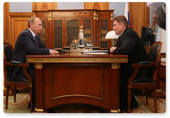 Prime Minister Vladimir Putin met with Governor of Kaliningrad Region Georgy Boos