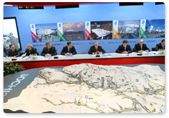 В.В.Путин провел заседание Президиума Совета при Президенте РФ по подготовке Олимпиады 2014 года в Сочи