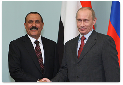 Prime Minister Vladimir Putin met with President of Yemen Ali Abdullah Saleh