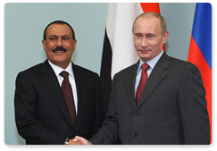 Prime Minister Vladimir Putin met with President of Yemen Ali Abdullah Saleh