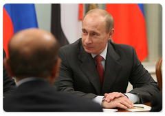 Prime Minister Vladimir Putin meeting with President of Yemen Ali Abdullah Saleh|24 february, 2009|17:00