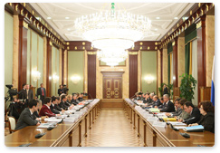 Prime Minister Vladimir Putin chaired a meeting of the Presidium of the Presidential Council for the Implementation of Priority National Projects and Demographic Policy