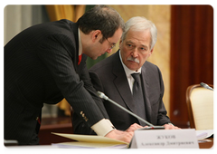 Boris Gryzlov at a meeting of the Presidium of the Presidential Council for the Implementation of Priority National Projects and Demographic Policy|25 february, 2009|15:00