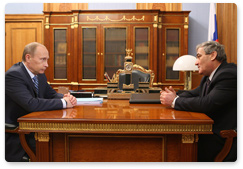 Prime Minister Vladimir Putin held a meeting with Vyacheslav Shtyrov, President of the Republic of Sakha (Yakutia)