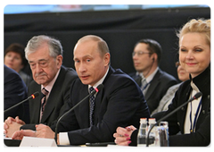 Prime Minister Vladimir Putin addressing the Council of Europe Conference of Ministers Responsible for Social Cohesion|26 february, 2009|12:00
