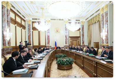Prime Minister Vladimir Putin conducted a Government meeting