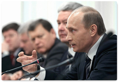 Prime Minister Vladimir Putin met with the leaders of the United Russia Party