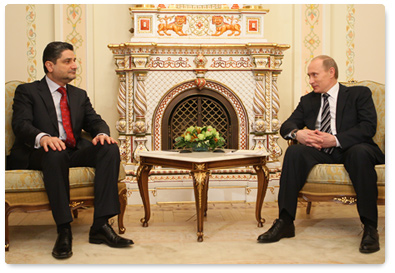 Prime Minister Vladimir Putin met with his Armenian counterpart, Tigran Sarkisyan