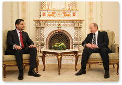 Prime Minister Vladimir Putin met with his Armenian counterpart, Tigran Sarkisyan