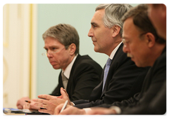 Председатель Правления концерна «Сименс АГ» Петер Лешер на встрече с В.В.Путиным|3 февраля, 2009|18:00