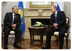 Prime Minister Vladimir Putin met with Kazakh President Nursultan Nazarbayev|5 february, 2009|14:00