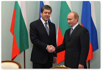 Prime Minister Vladimir Putin met with Bulgarian President Georgi Parvanov