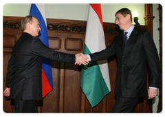 Russian Prime Minister Vladimir Putin attends the second round of Russian-Hungarian intergovernmental consultations|10 march, 2009|12:00