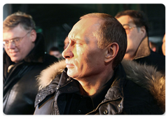 В.В.Путин осмотрел кислородно-конвертерный цех Западно-Сибирского металлургического комбината|12 марта, 2009|09:00
