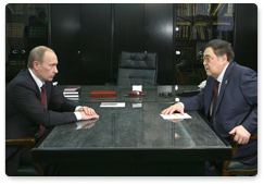 В.В.Путин провел рабочую встречу с губернатором Кемеровской области А.Г.Тулеевым
