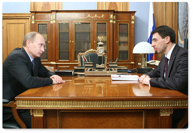 Prime Minister Vladimir Putin met with Igor Shchegolev, Minister of Telecommunications and Mass Communications