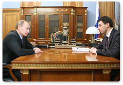 Prime Minister Vladimir Putin met with Igor Shchegolev, Minister of Telecommunications and Mass Communications