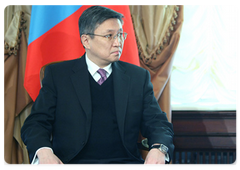 Mongolian Prime Minister Sanjaagiin Bayar at the talks with Vladimir Putin|17 march, 2009|16:00