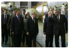 Prime Minister Vladimir Putin visited the Khrunichev State Research and Production Space Centre in Moscow|18 march, 2009|17:13