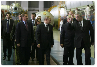 Prime Minister Vladimir Putin visited the Khrunichev State Research and Production Space Centre in Moscow