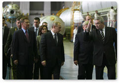 Prime Minister Vladimir Putin visited the Khrunichev State Research and Production Space Centre in Moscow