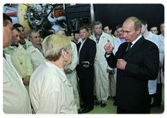 Prime Minister Vladimir Putin visited the Khrunichev State Research and Production Space Centre in Moscow|18 march, 2009|17:13