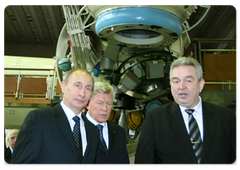 Prime Minister Vladimir Putin visited the Khrunichev State Research and Production Space Centre in Moscow|18 march, 2009|17:13