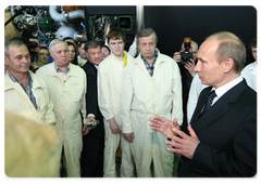 Prime Minister Vladimir Putin visited the Khrunichev State Research and Production Space Centre in Moscow|18 march, 2009|17:13