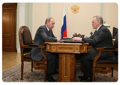 Vladimir Putin had a meeting with the President of the Russian Academy of Sciences, Yuri Osipov|2 march, 2009|15:00