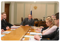 Prime Minister Vladimir Putin chairing a meeting on economic issues|2 march, 2009|15:00