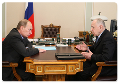 Russian Prime Minister Vladimir Putin  meeting with Dagestan President Mukhu Aliyev|20 march, 2009|15:30