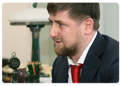 Chechen President Ramzan Kadyrov meeting with Prime Minister Vladimir Putin|20 march, 2009|15:30