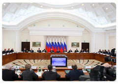 Prime Minister Vladimir Putin at a meeting of the Presidential Council on Physical Fitness and Sports in Sochi|23 march, 2009|20:35