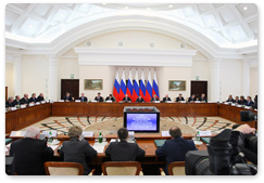 Prime Minister Vladimir Putin attended a meeting of the Presidential Council of Physical Fitness and Sports