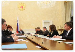 Prime Minister Vladimir Putin chaired a meeting of the Government Presidium