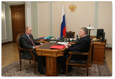 Prime Minister Vladimir Putin met with Deputy Speaker of the State Duma, leader of the Liberal Democratic Party Vladimir Zhirinovsky