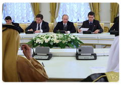 Prime Minister Vladimir Putin meets Mohammed Al Maktoum, the Prime Minister of the United Arab Emirates|31 march, 2009|15:06