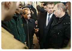 Prime Minister Vladimir Putin visiting the ZiO-Podolsk Machine-Building Plant in Moscow Region|4 march, 2009|14:00